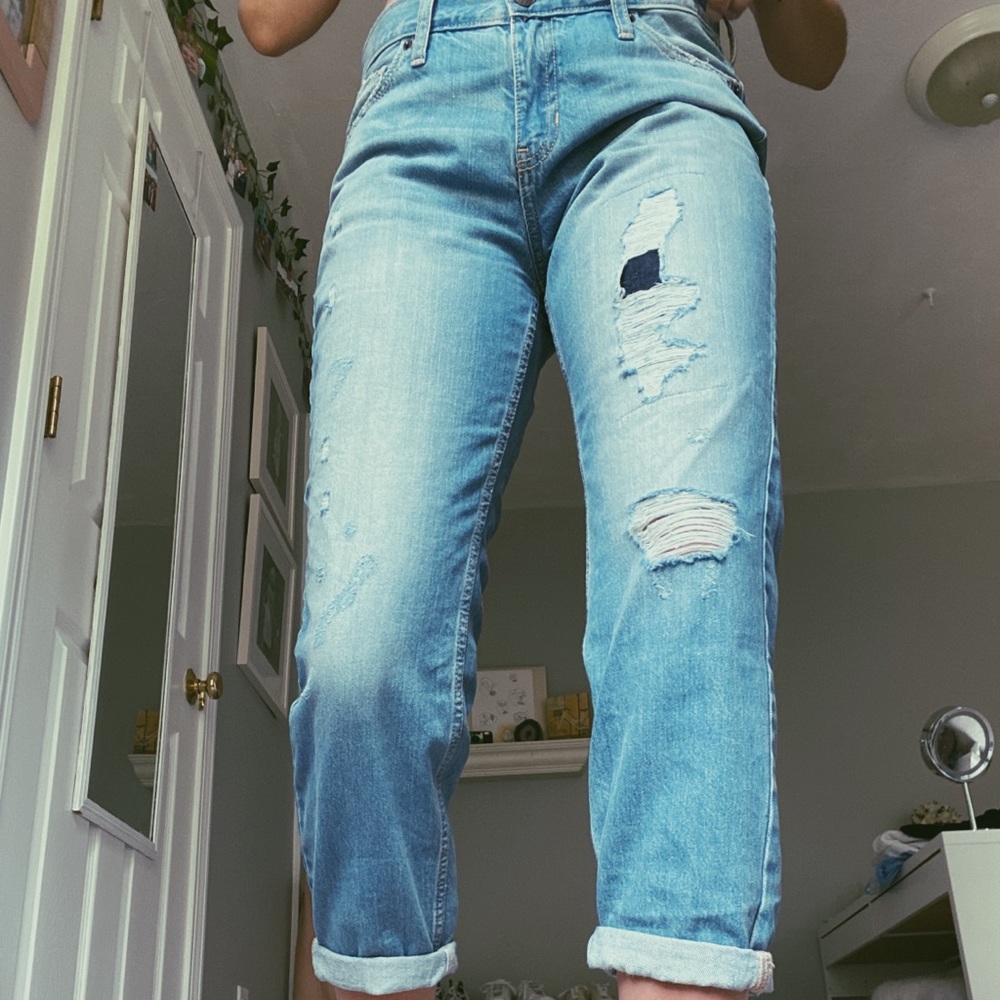 Cropped Abercrombie Boyfriend Jeans